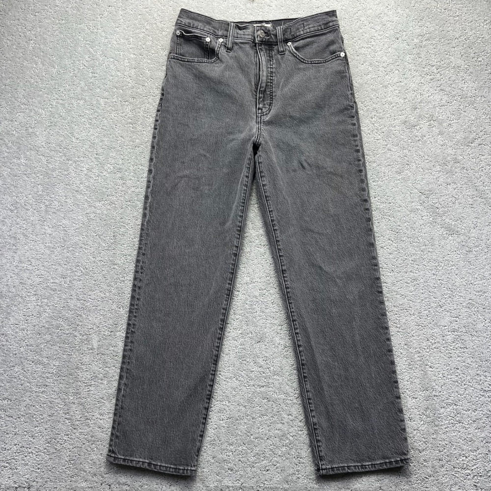 Madewell Jeans Womens Size 29 Gray The Perfect Vintage Straight High Rise Denim